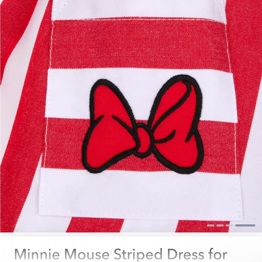 Disney’s Minnie Mouse Striped Dress for Girls - Picture 3 of 12